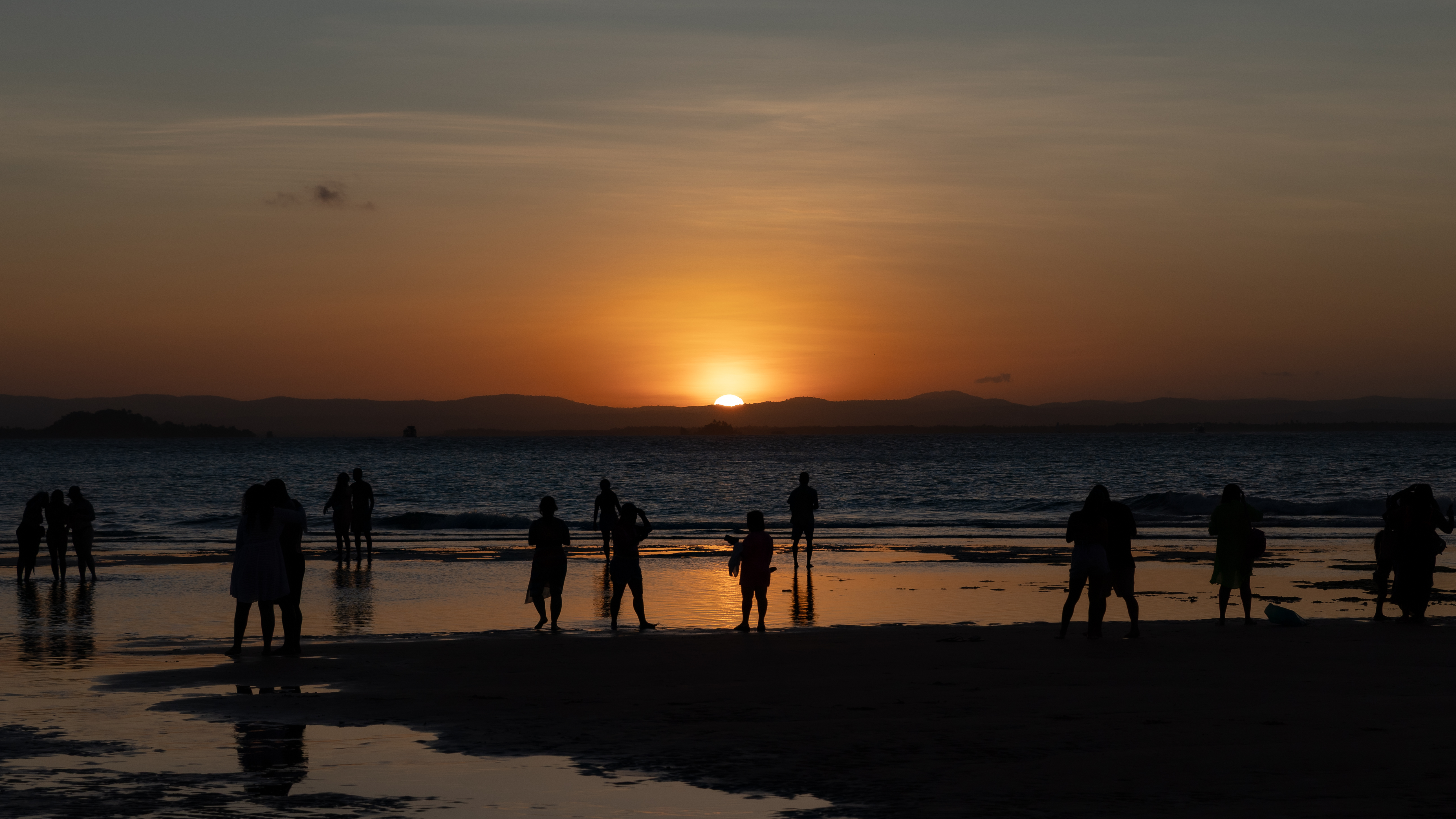 Pôr do sol na Ponta do Mutá